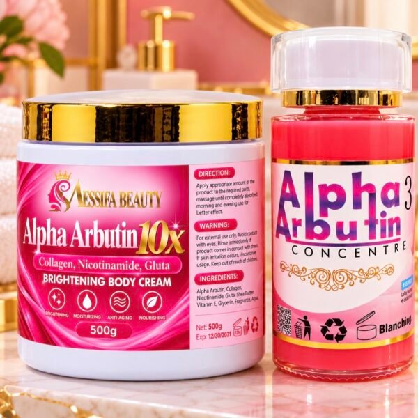 Alpha arbutin 3 body cream & serum concentre