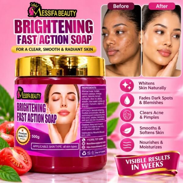Brightening fast action soap